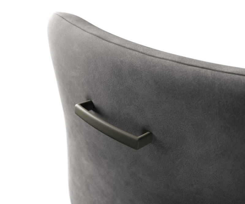 Úchyt na židli Flex plochý kov titanová barva