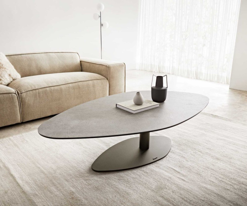 Konferenční stolek Vibana 140x80 cm keramika aspetto concreto beton