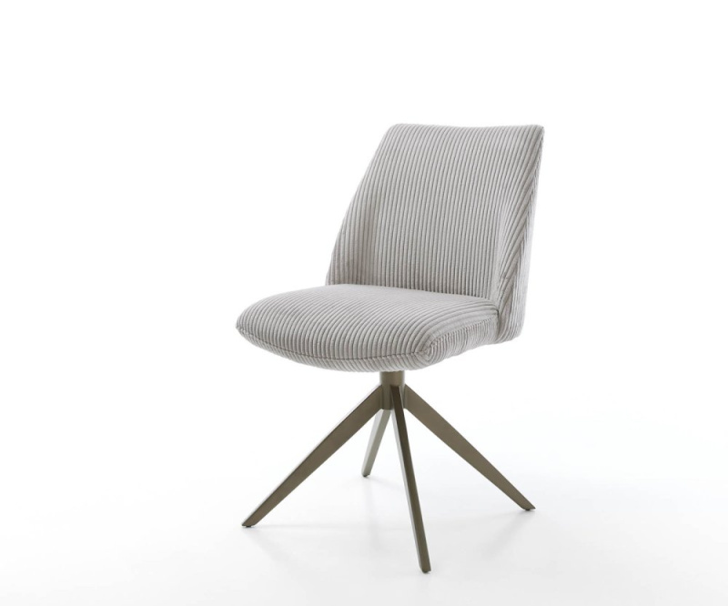 Jídelní židle Elso-Flex křížová podnož široká kov manšestr