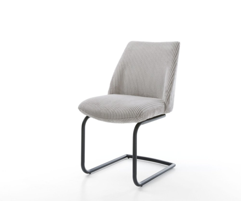 Jídelní židle Elso-Flex konzolová podnož kulatá kov černá manšestr