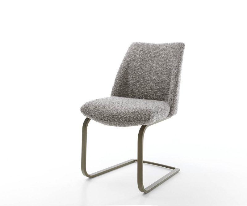 Jídelní židle Elso-Flex konzolová podnož plochá kov bouclé