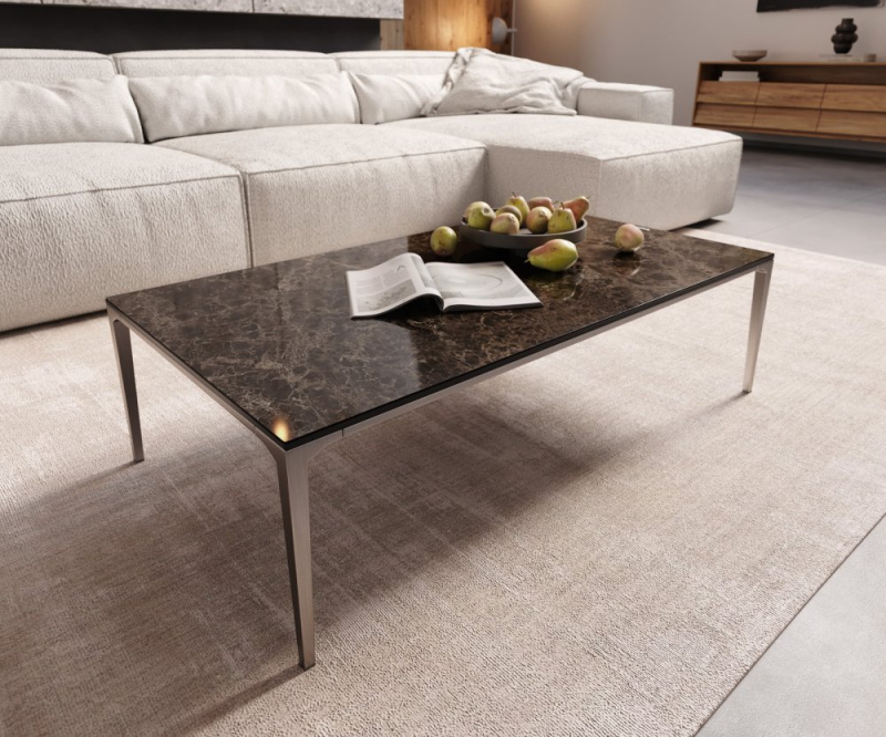 Konferenční stolek Levente 110x60 cm keramika Laminam®Emperador Extra