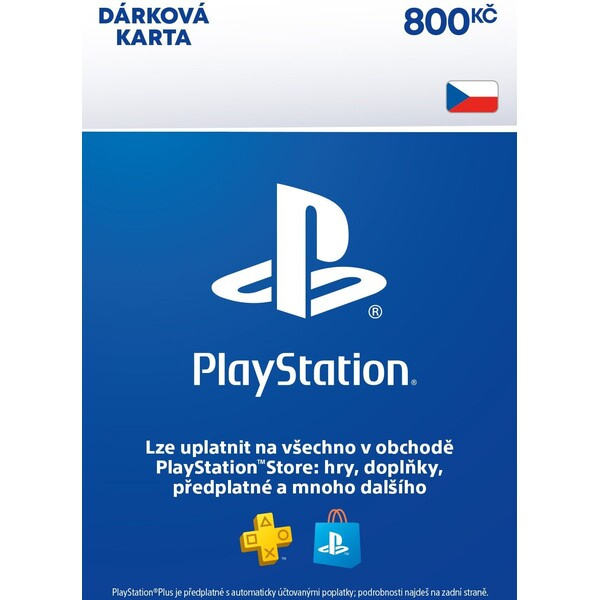 PlayStation Store dárková karta 800 Kč