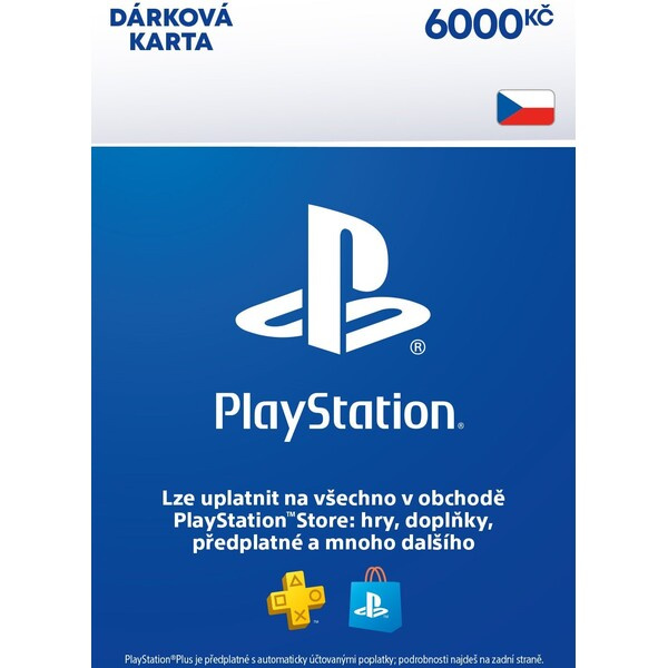 PlayStation Store dárková karta 6000 Kč