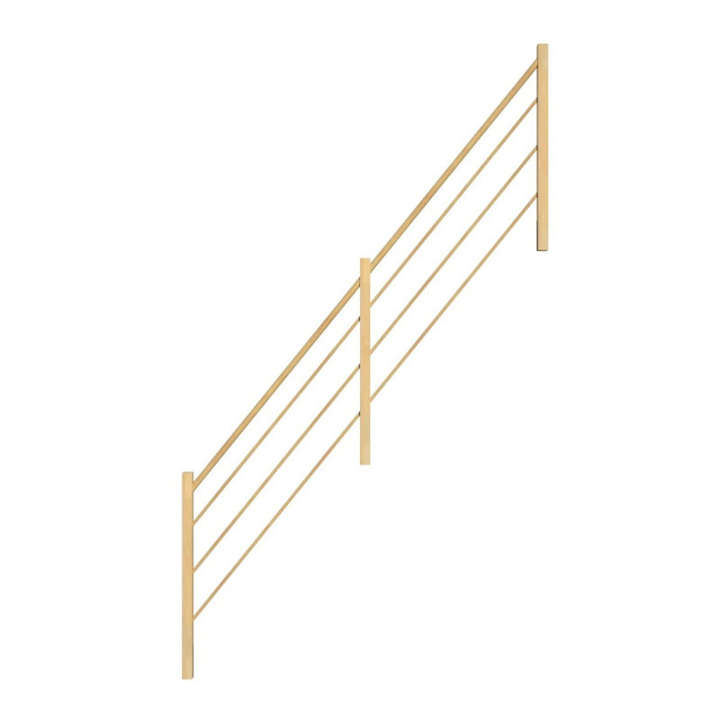 StarWood Designové celodřevěné zábradlí smrkové pravé 365 cm