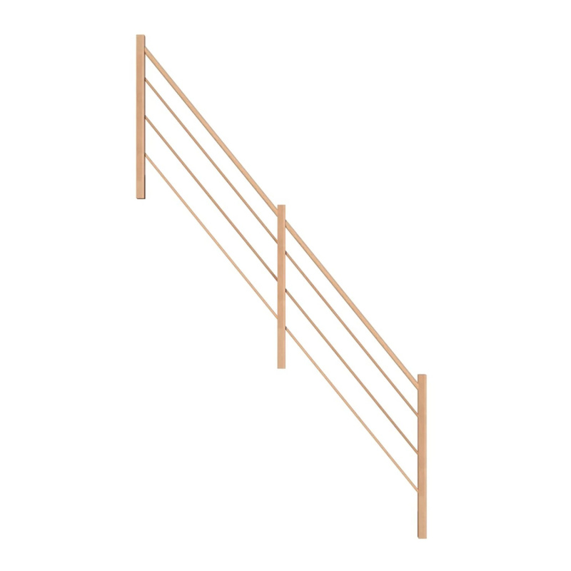 StarWood Designové celodřevěné zábradlí bukové levé 365 cm