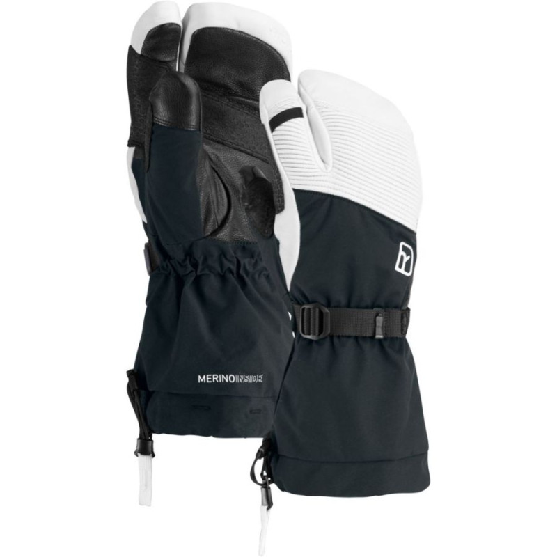 Ortovox Freeride 3 Finger Pro, lyžařské rukavice, černé