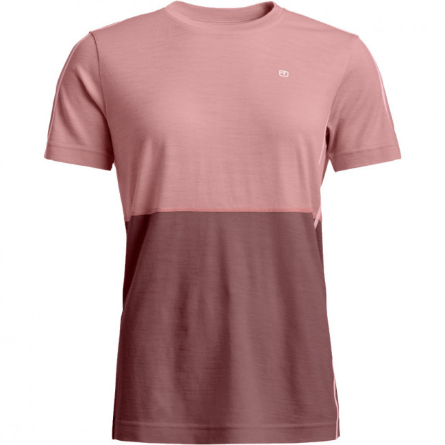 Ortovox 185 Rock'n'Wool Short Sleeve, dámská, růžová