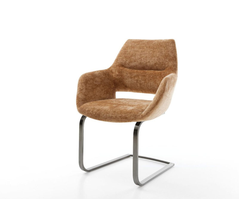 Yago-Flex konzolová židle s područkami žinylka rezavá plochá konzolová