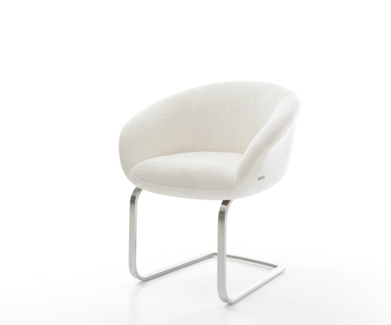 Jídelní židle Vinka-Flex s područkami bouclé měkký béžová jídelní