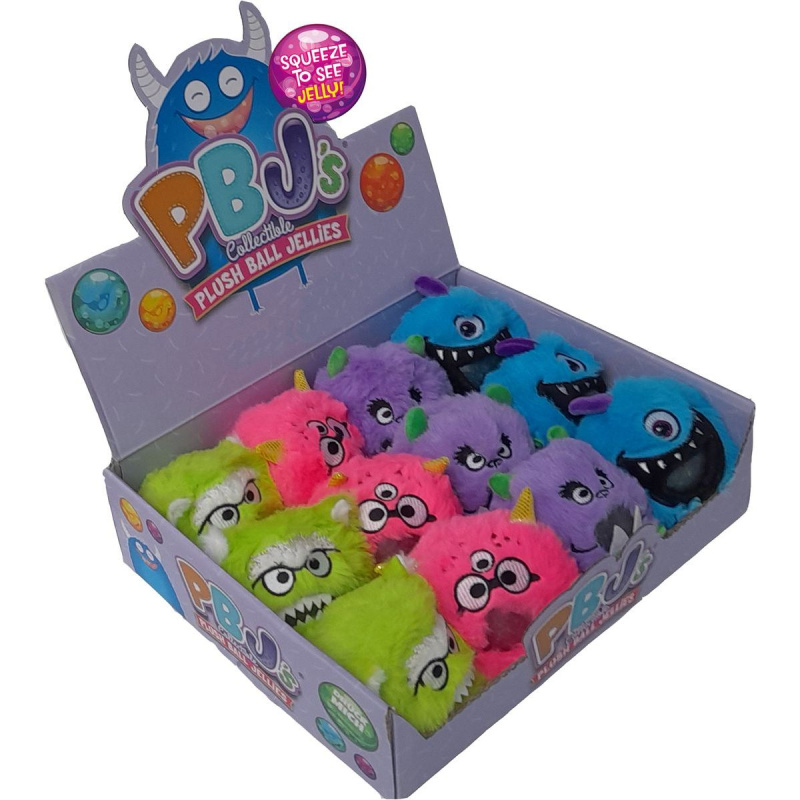 Plyšová mačkací příšerka s kuličkami