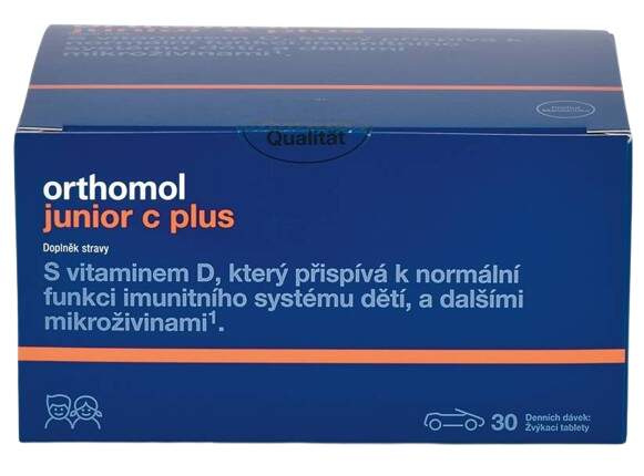 ORTHOMOL Junior C plus mandarinka 30 dávek
