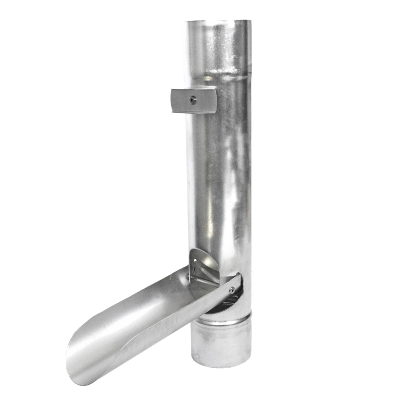 Sarei Klapka dešťového svodu bez síta DN 60, hliník-přírodní