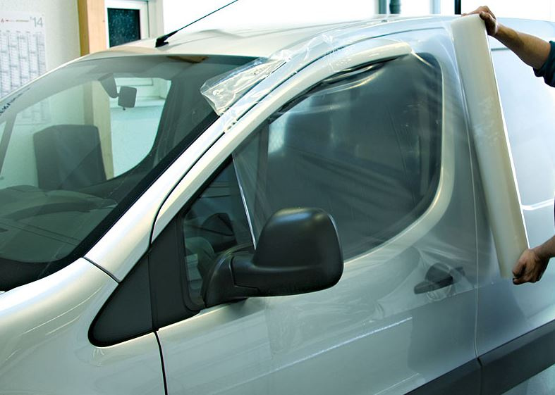 Fólie krycí nouzová, na poškozená okna auta, průsvitná PE, 82 cm x 25 m - ProGlass