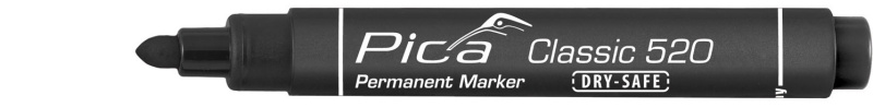 Pica Classic 520 | Permanentní fix Barva: černý