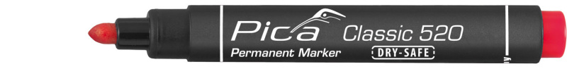 Pica Classic 520 | Permanentní fix Barva: červený