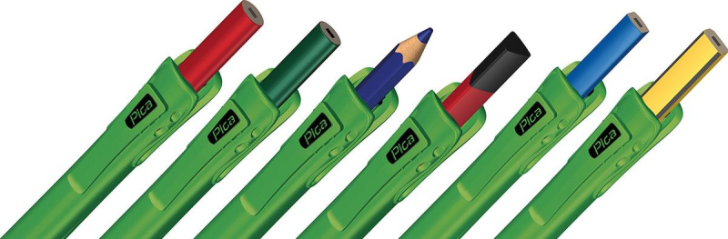 Pica POCKET - praktický  držák tužky s ořezávátkem v jednom Varianta: 50503 s černobílou tužkou