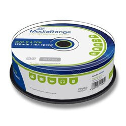 MediaRange - zapisovatelné DVD-R - 4,7 GB, 25 ks