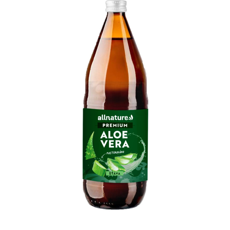 Allnature Šťáva z aloe vera Premium Allnature, 1 l