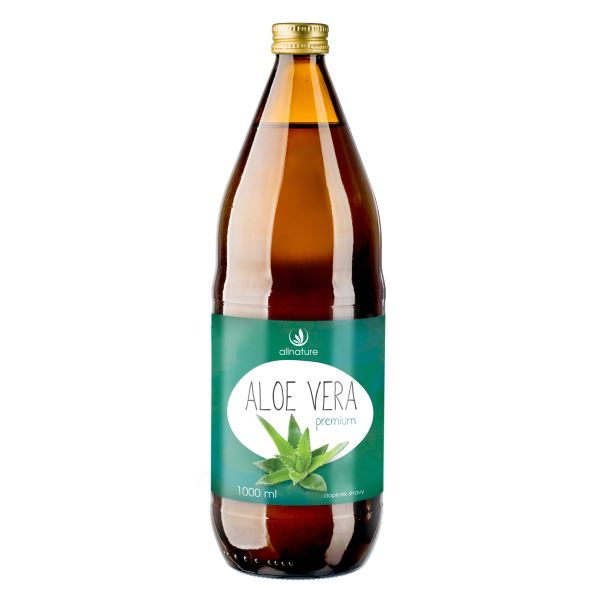 Allnature Šťáva z aloe vera Premium Allnature, 1 l