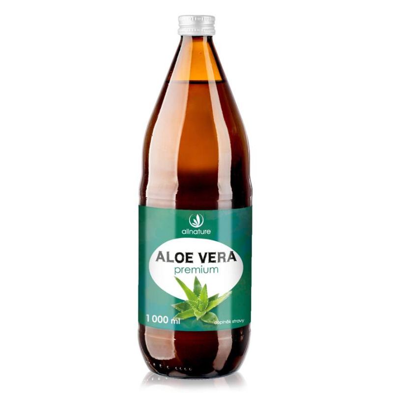 Allnature Šťáva z aloe vera Premium Allnature, 1 l