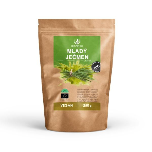 ALLNATURE Mladý ječmen prášek BIO 250 g