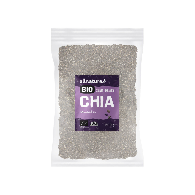 Allnature Chia semínka BIO, 500 g