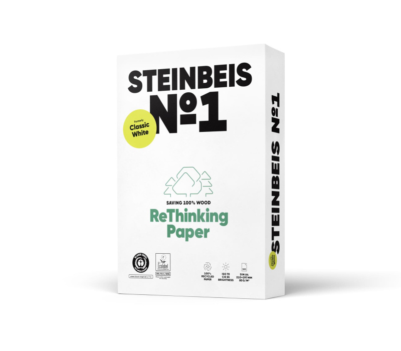 Recyklovaný papír Steinbeis No.1 A4 - 80 g/m2, CIE 55, 500 listů