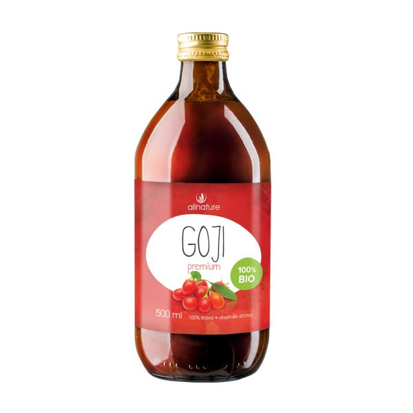 Allnature Goji - Kustovnice čínská Premium BIO, 500 ml