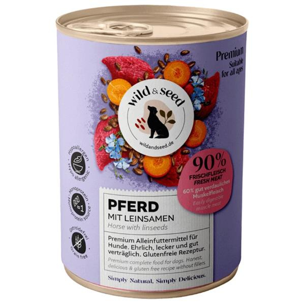 Wild&Seed Wild & Seed Dog konzerva - kůň 400 g