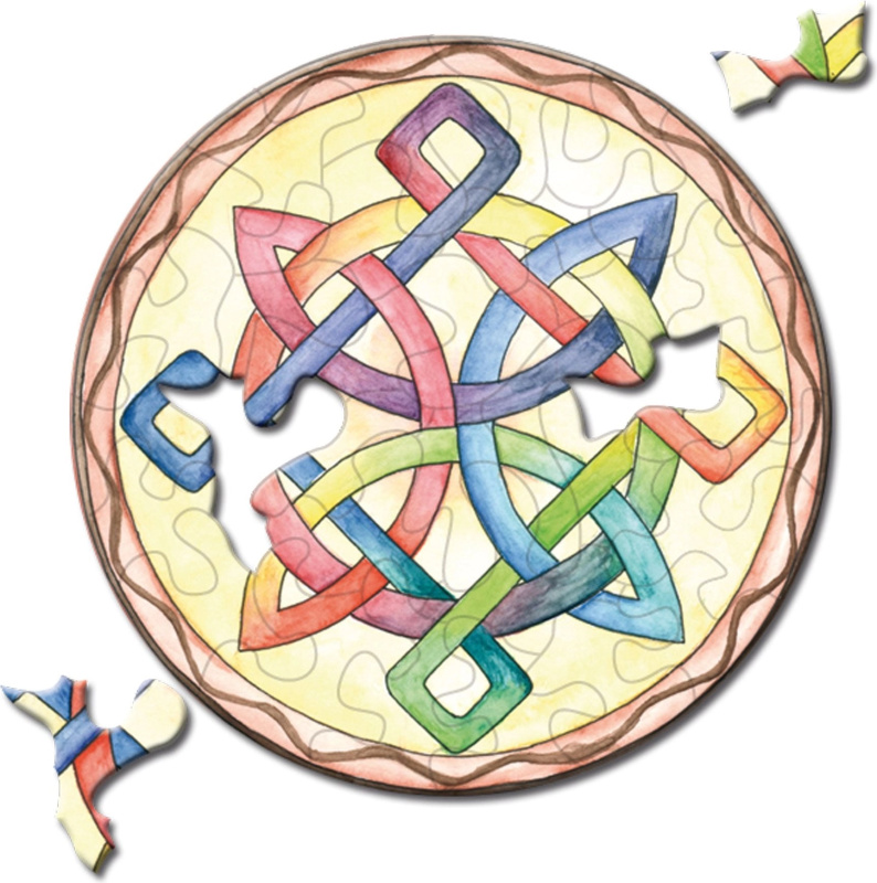 Curiosi kulaté puzzle Picoli Uzel 33 dílků