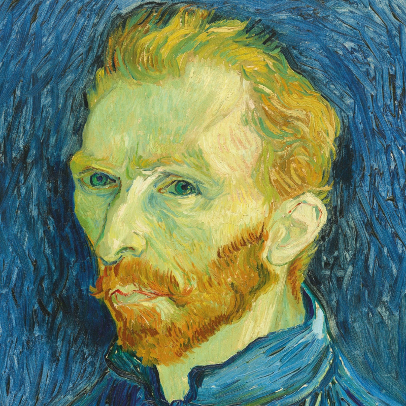 Čtvercové puzzle CURIOSI Q Art Autoportrét 66 dílků