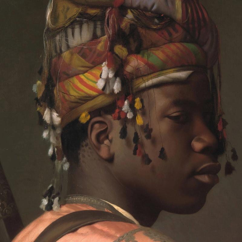 Čtvercové puzzle CURIOSI Q Art: Černý bašibozuk, 66 dílků