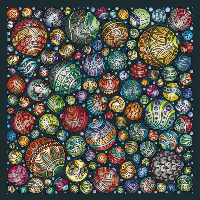 Čtvercové puzzle Palapeli – barevné kuličky, 248 dílků