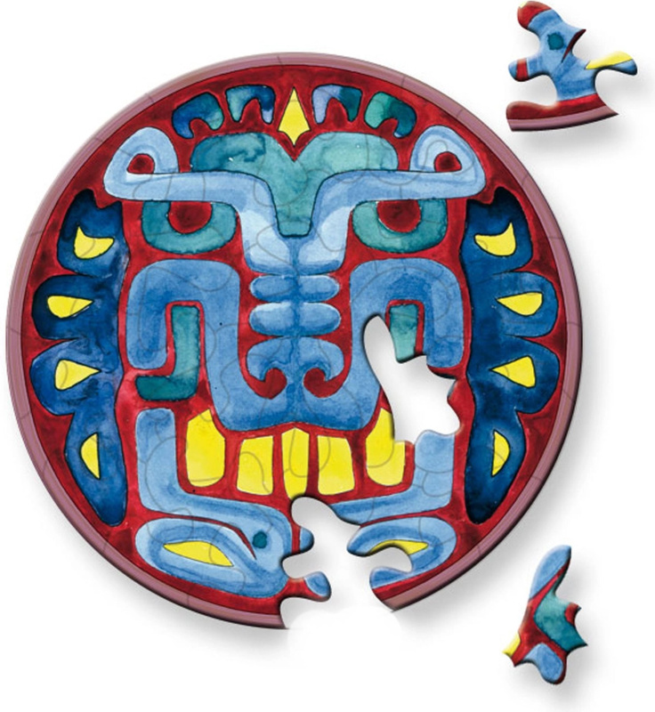 Kulaté puzzle CURIOSI Picoli – maska, 33 dílků