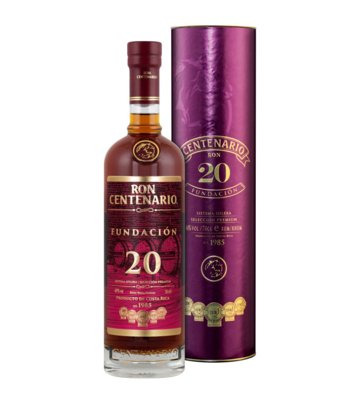 Ron Centenario 20 Fundación 40% 0,7l (tuba)