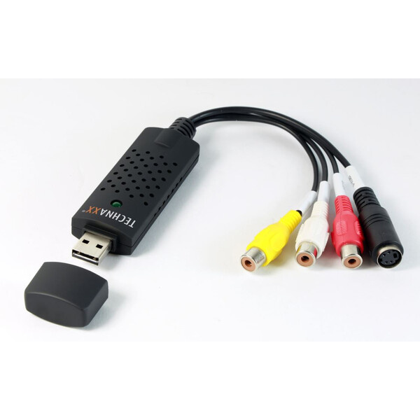 Technaxx USB Video Grabber převod VHS do digitální podoby Černá