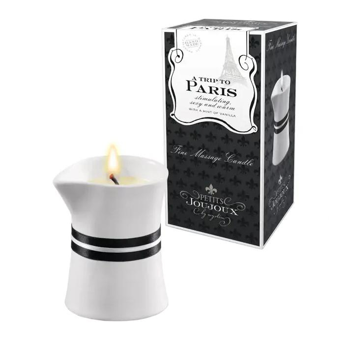 Mystim A trip to Paris - luxusní masážní svíčka - 120 g