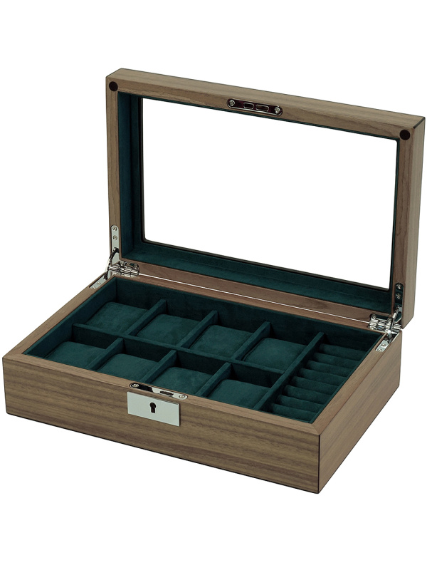 Rothenschild RS-2442-W box na hodinky a šperky walnut + CL