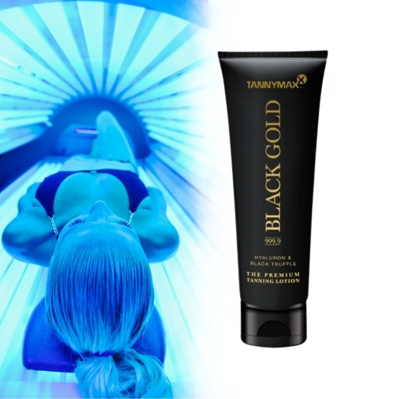 Tannymaxx Black Gold 999,9 opalovací krém do solária s bronzerem pro intenzivní opálení 125 ml