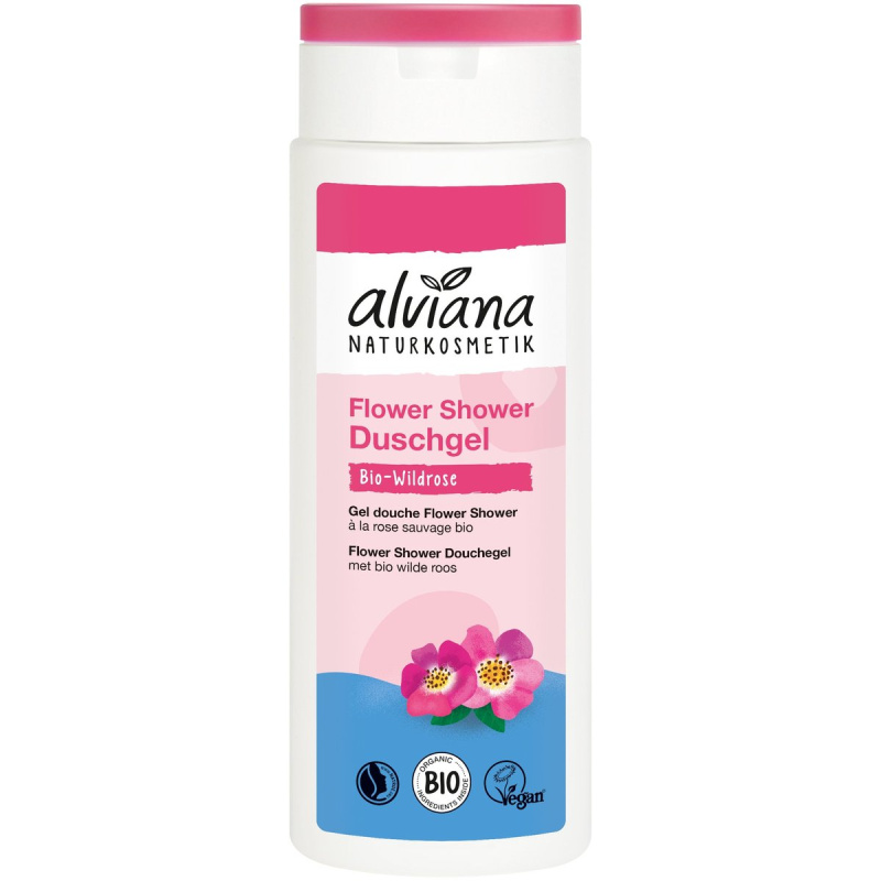 Alviana BIO Flower Shower Dámský sprchový gel divoká růže