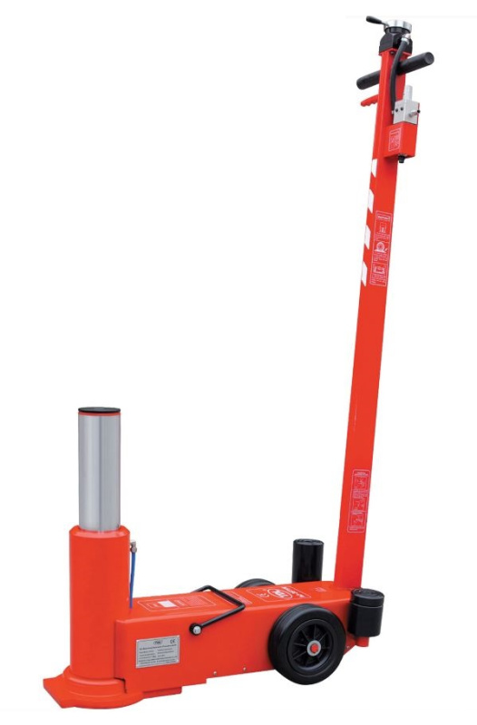 Pneumaticko-hydraulický zvedák pojízdný 35 t, 360 - 610 mm, pro těžkou techniku - Kunzer