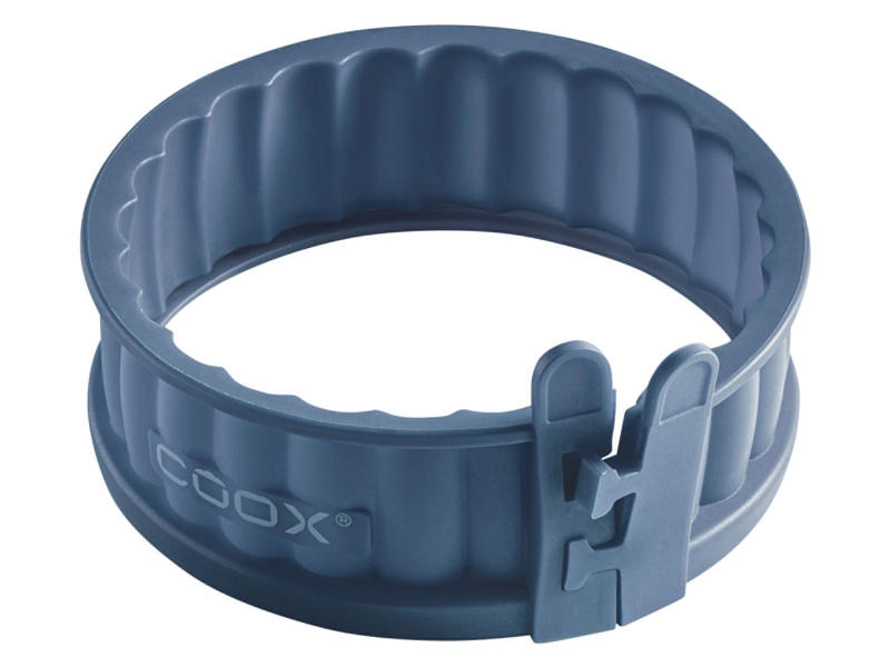Coox Silikonová forma na koláč se skleněným dnem, Ø 12 cm (modrošedá)