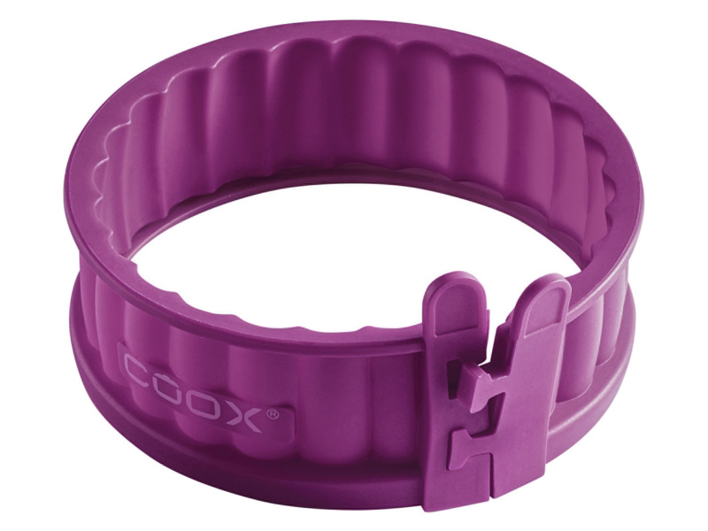 Coox Silikonová forma na koláč se skleněným dnem, Ø 12 cm (lila fialová)
