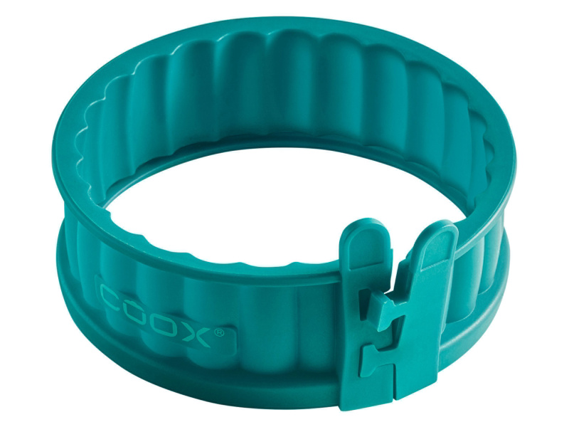 Coox Silikonová forma na koláč se skleněným dnem, Ø 12 cm (zelená)