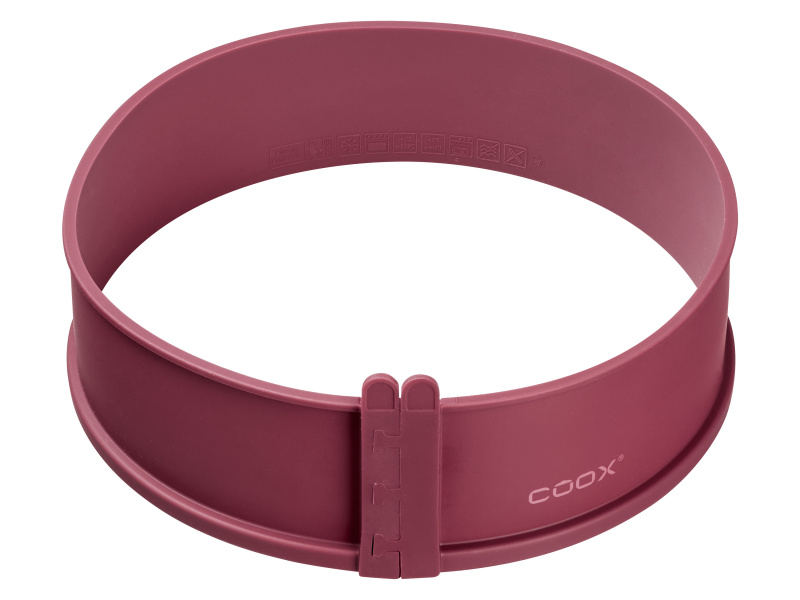 Coox Silikonová forma na pečení s porcelánovým dnem (26 cm červená)