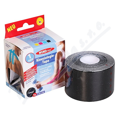 WUNDmed Kineziologická tejpovací páska černá 5cm x 5m 1 ks