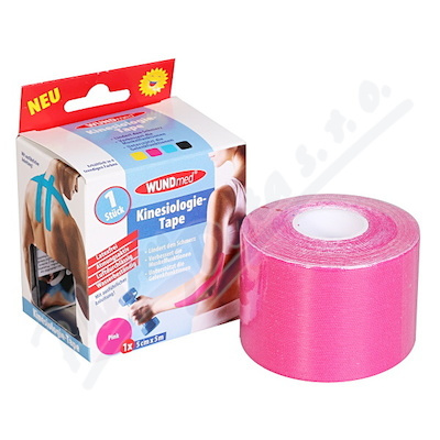 WUNDmed Kineziologická tejpovací páska 5cm x 5m 1 ks růžová