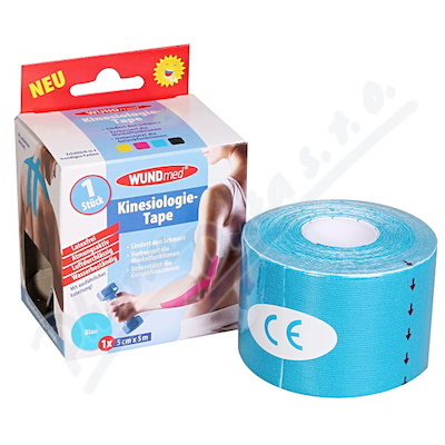 WUNDmed Kineziologická tejpovací páska 5cm x 5m 1 ks modrá