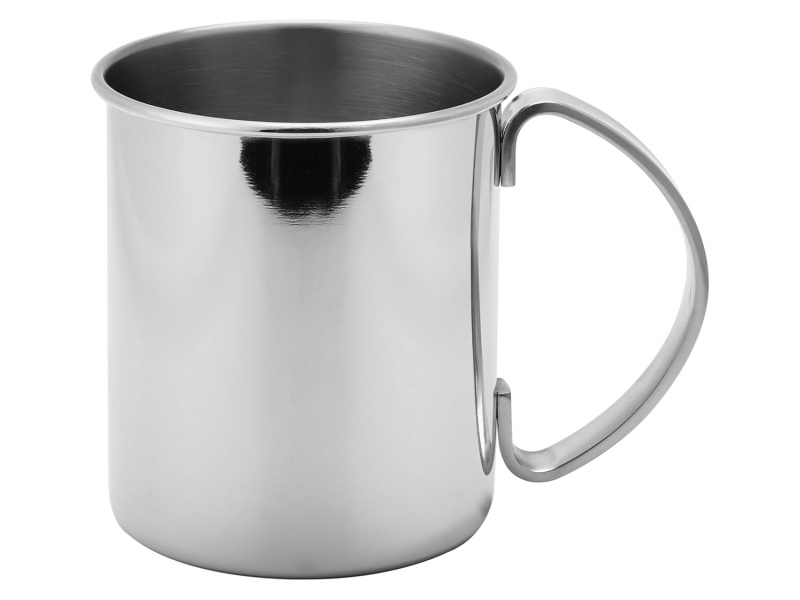 Echtwerk Sada nerezových hrnků Moscow Mule, 2dílná/4dílná (4dílná sada, 480 ml, stříbrná)